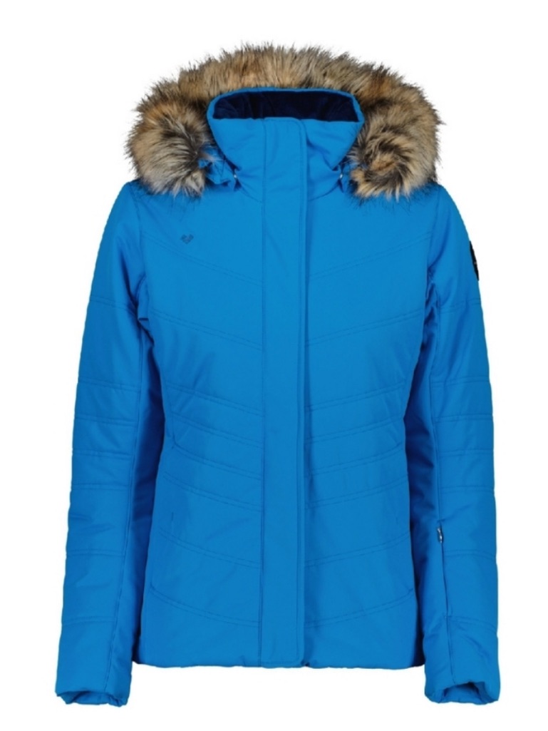 Obermeyer Women's Tuscany Ii Insulated Ski Jacket With Faux Fur Hood Sz 4